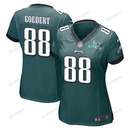 Dallas Goedert 88 Philadelphia Eagles Super Bowl LVII Champions Women Game Jersey - Midnight Green