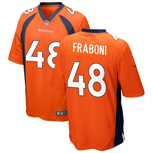 Mitchell Fraboni Denver Broncos Nike Game Jersey - Orange