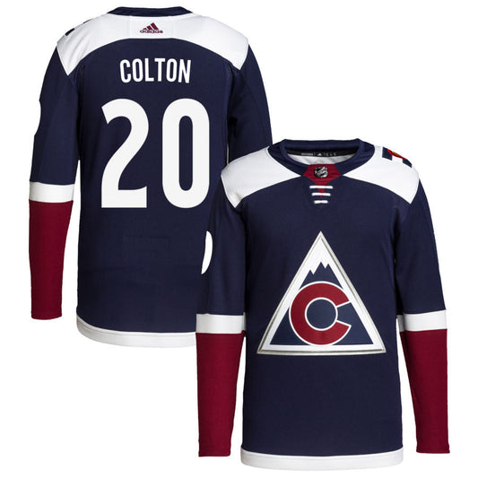 Ross Colton Colorado Avalanche adidas 2018/19 Alternate Primegreen Authentic Pro Jersey - Navy