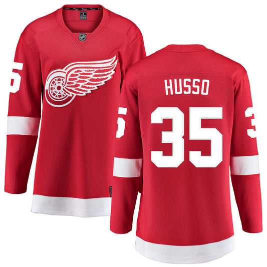 Ville Husso Detroit Red Wings Fanatics Branded Women's Home Breakaway Jersey - Red