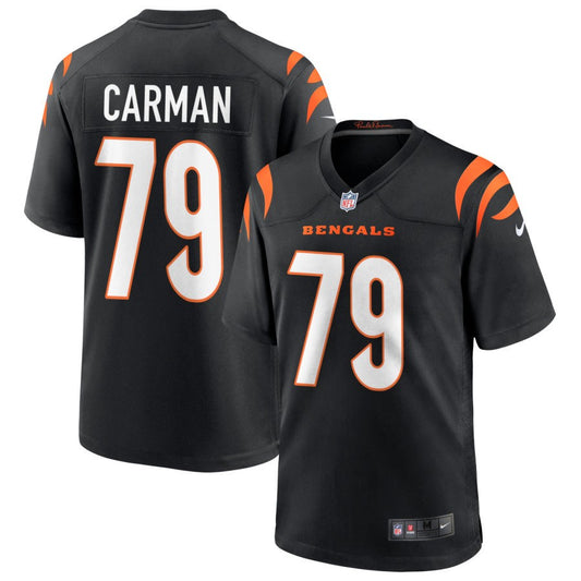 Jackson Carman Cincinnati Bengals Nike Game Jersey - Black