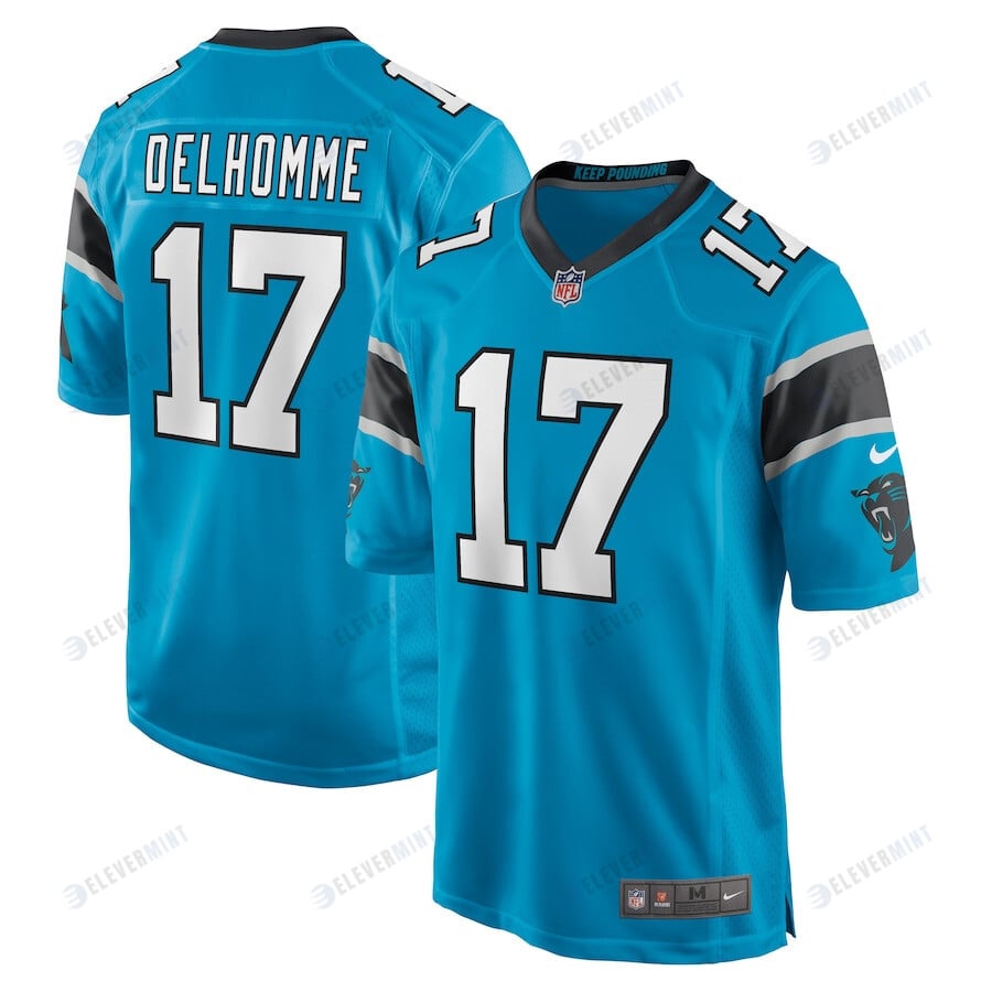 Jake Delhomme 17 Carolina Panthers Men Retired Jersey - Blue