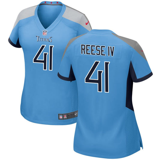 Otis Reese IV Tennessee Titans Nike Women's Alternate Game Jersey - Light Blue