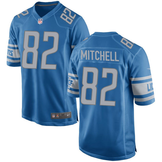 James Mitchell Detroit Lions Nike Game Jersey - Blue