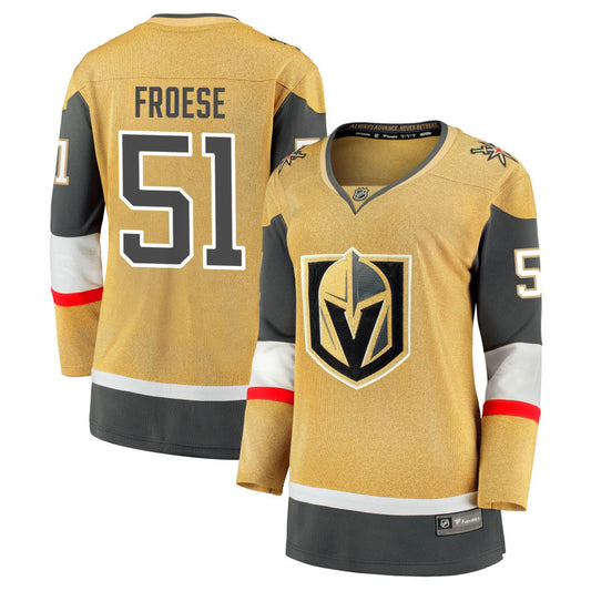 Byron Froese  Vegas Golden Knights Fanatics Branded Women's Home Breakaway Jersey -