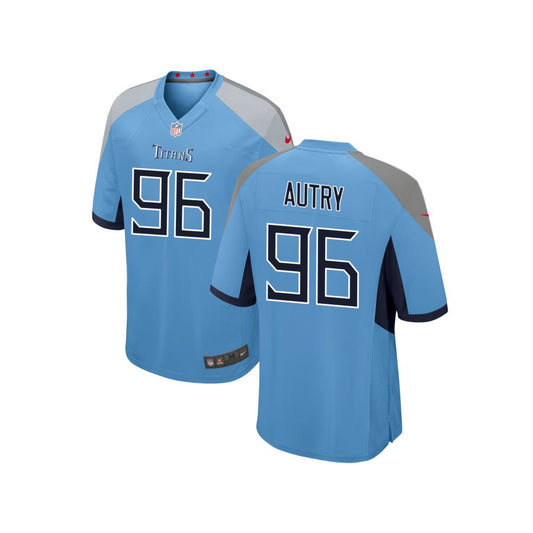 Denico Autry Tennessee Titans Nike Youth Alternate Game Jersey - Light Blue