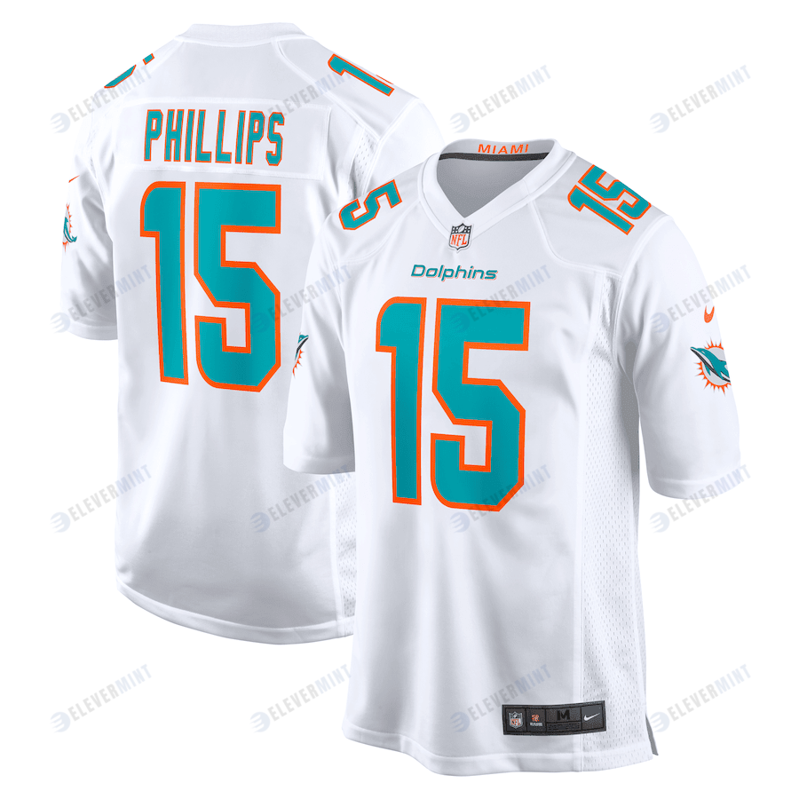 Jaelan Phillips 15 Miami Dolphins Men Game Jersey - White