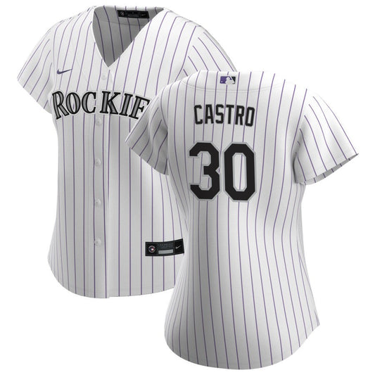 Harold Castro Colorado Rockies Nike Women's Home Replica Jersey - White