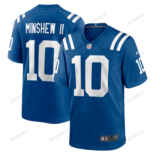 Gardner Minshew II 10 Indianapolis Colts Men Game Jersey - Royal