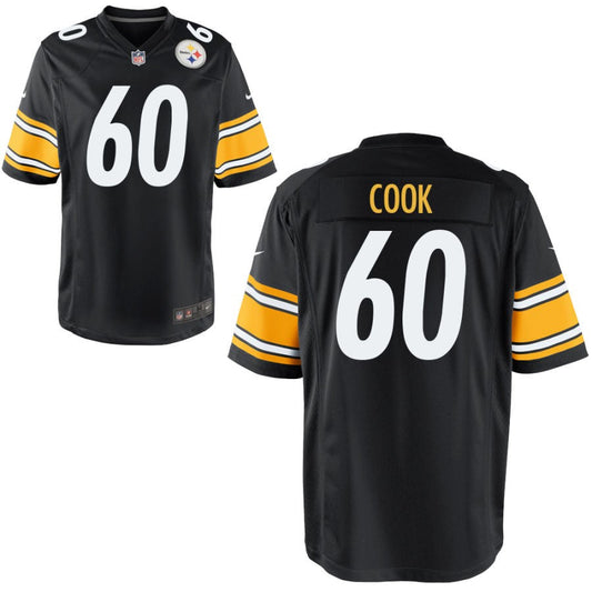 Dylan Cook Pittsburgh Steelers Nike Youth Game Jersey - Black