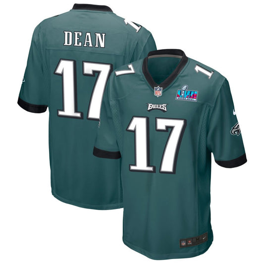 Nakobe Dean Philadelphia Eagles Nike Super Bowl LVII Game Jersey - Midnight Green