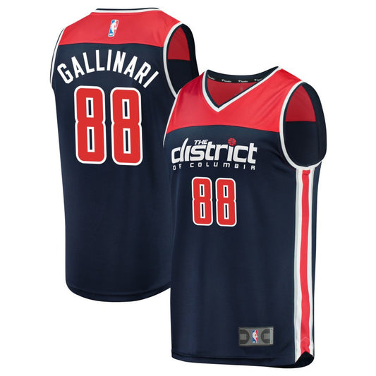 Danilo Gallinari Washington Wizards Fanatics Branded Youth Fast Break Replica Jersey Navy - Statement Edition