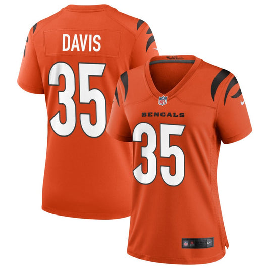 Jalen Davis Cincinnati Bengals Nike Women's Alternate Game Jersey - Orange