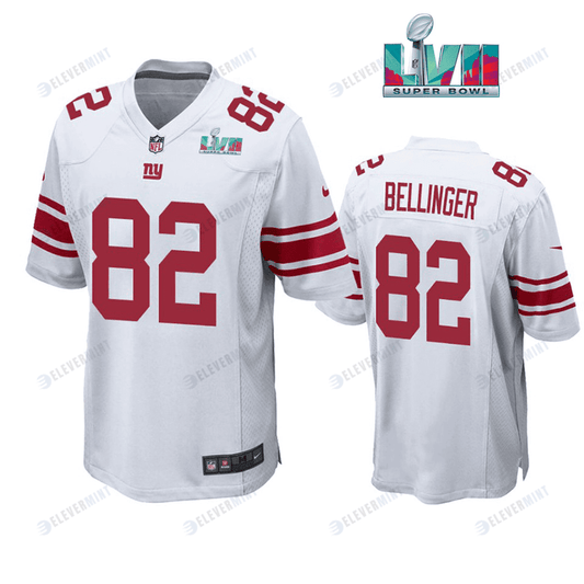 Daniel Bellinger 82 New York Giants Super Bowl LVII Super Bowl LVII White Men Game Jersey