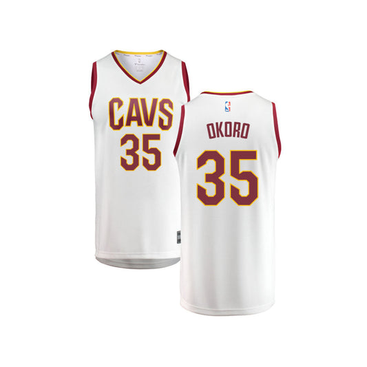 Isaac Okoro Cleveland Cavaliers Fanatics Branded Youth Fast Break Replica Jersey White - Association Edition