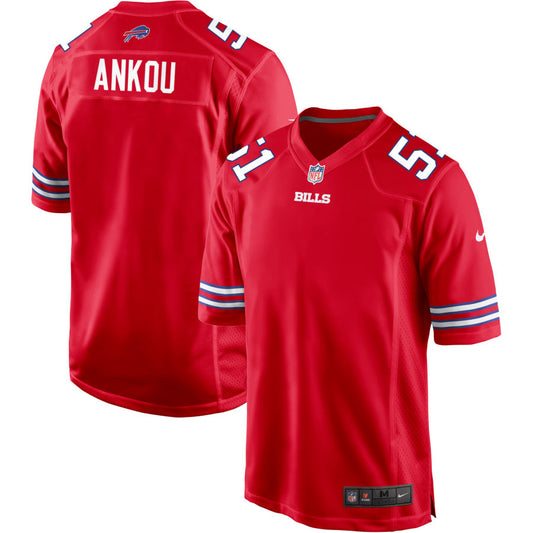 Eli Ankou Buffalo Bills Nike Alternate Game Jersey - Red