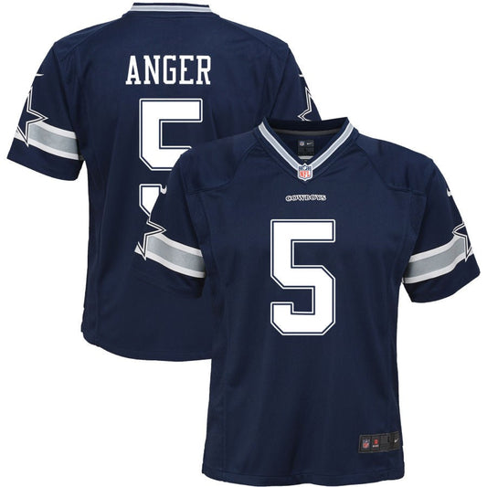 Bryan Anger Dallas Cowboys Nike Youth Game Jersey - Navy