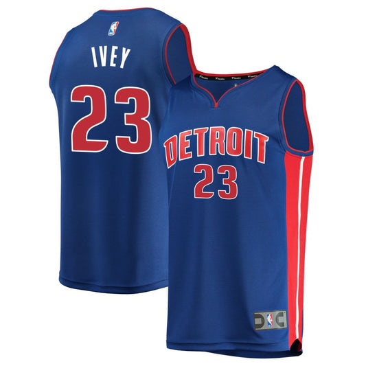 Jaden Ivey Detroit Pistons Fanatics Branded Youth Fast Break Replica Jersey Blue - Icon Edition