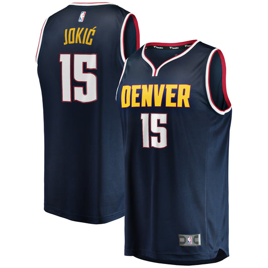 Nikola Jokic Denver Nuggets Fanatics Branded Fast Break Player Jersey - Icon Edition - Navy