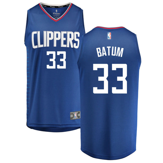 Nicolas Batum LA Clippers Fanatics Branded Fast Break Replica Jersey Royal - Icon Edition