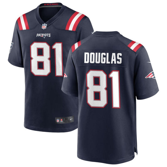 Demario Douglas Nike New England Patriots Game Jersey - Navy