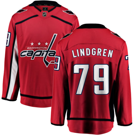 Charlie Lindgren Washington Capitals Fanatics Branded Home Breakaway Jersey - Red