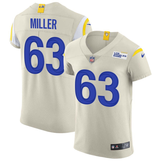 Grant Miller Los Angeles Rams Nike Vapor Elite Jersey - Bone