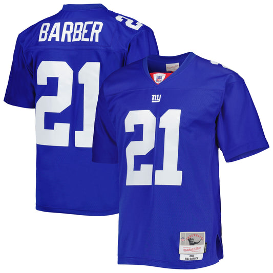 Tiki Barber New York Giants Mitchell & Ness 2005 Legacy Replica Jersey - Royal