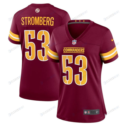 Ricky Stromberg 53 Washington Commanders Women Team Game Jersey - Burgundy