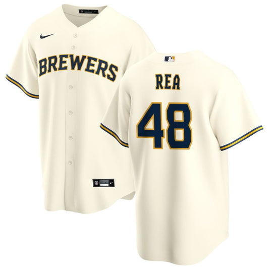 Colin Rea Milwaukee Brewers Nike Youth Home Replica Jersey - Cream