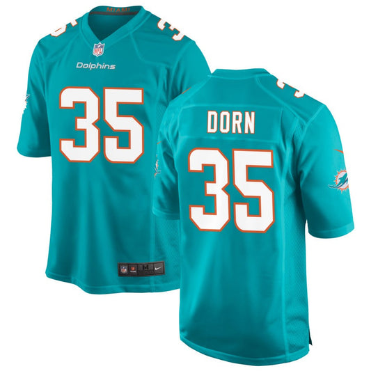 Myles Dorn Miami Dolphins Nike Game Jersey - Aqua