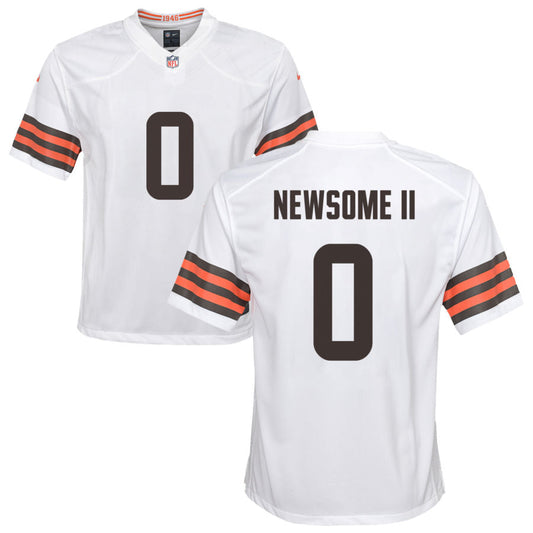 Greg Newsome II Nike Cleveland Browns Youth Game Jersey - White