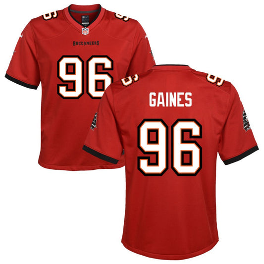 Greg Gaines Nike Tampa Bay Buccaneers Youth Game Jersey - Red