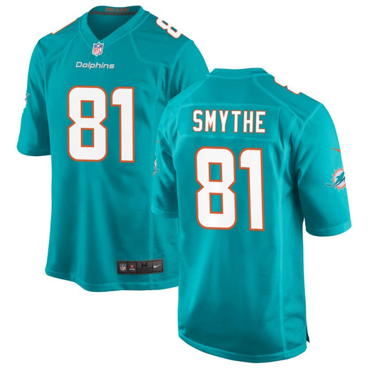 Durham Smythe Miami Dolphins Nike Game Jersey - Aqua