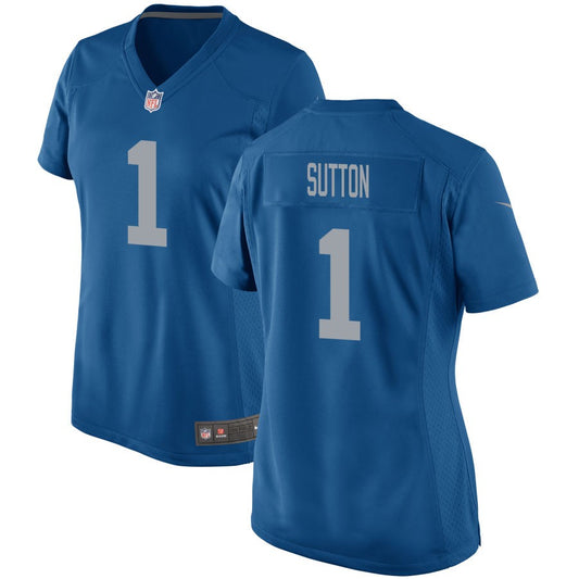 Cameron Sutton Detroit Lions Nike Women's Throwback Game Jersey - Blue