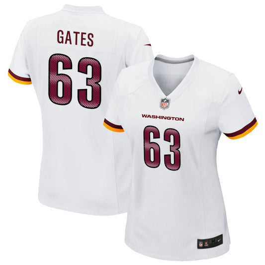 Nick Gates Washington Commanders Nike Women's Game Player Jersey - White