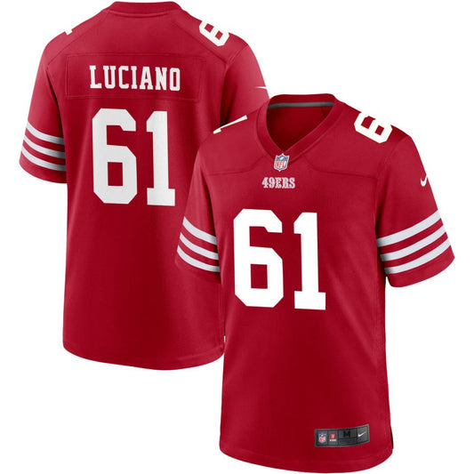 Corey Luciano San Francisco 49ers Nike Youth Game Jersey - Scarlet