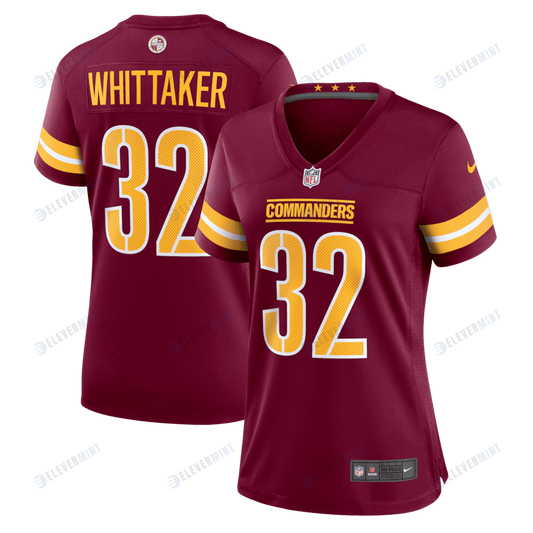 Jace Whittaker 32 Washington Commanders Women's Game Jersey - Burgundy