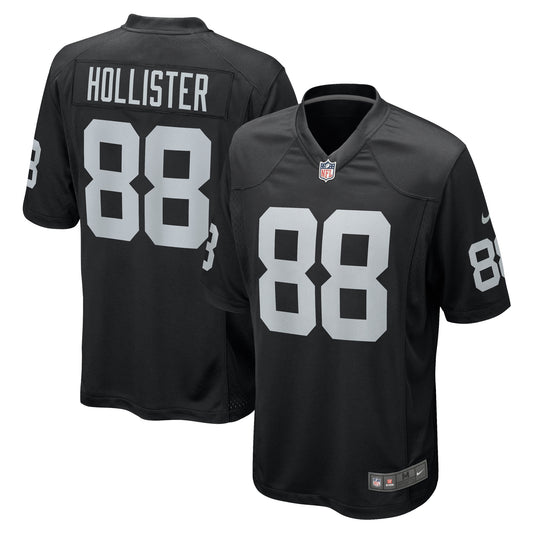 Jacob Hollister Las Vegas Raiders Nike Game Player Jersey - Black