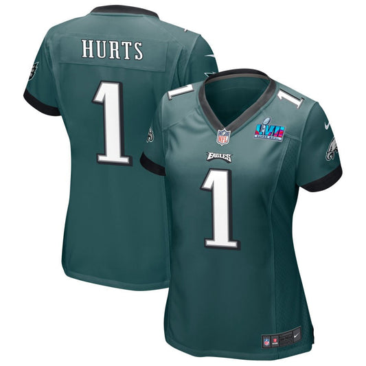 Jalen Hurts Philadelphia Eagles Nike Women's Super Bowl LVII Game Jersey - Midnight Green