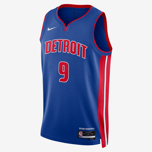 Detroit Pistons Icon Edition 2022/23 Nike Dri-FIT NBA Swingman Jersey - Rush Blue