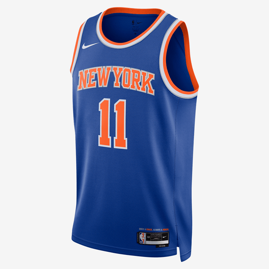 New York Knicks Icon Edition 2022/23 Nike Dri-FIT NBA Swingman Jersey - Rush Blue