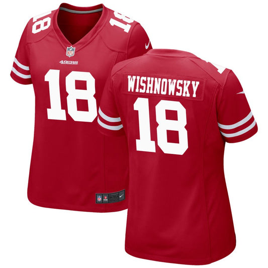 Mitch Wishnowsky San Francisco 49ers Nike Women's Game Jersey - Scarlet