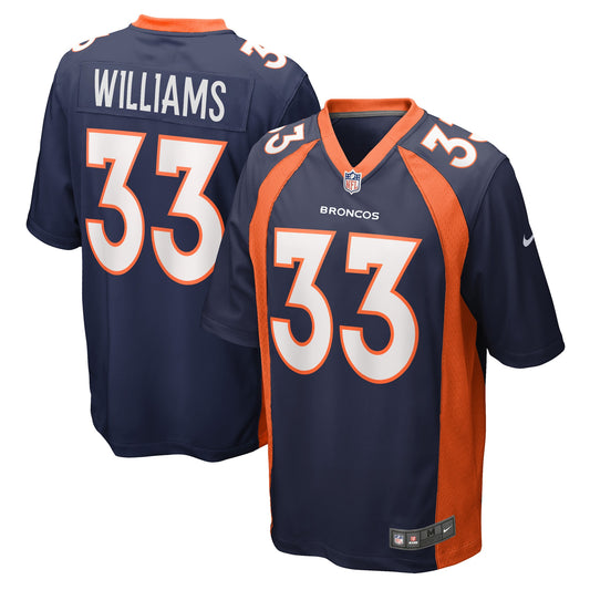 Javonte Williams Denver Broncos Nike Home Game Player Jersey - Navy