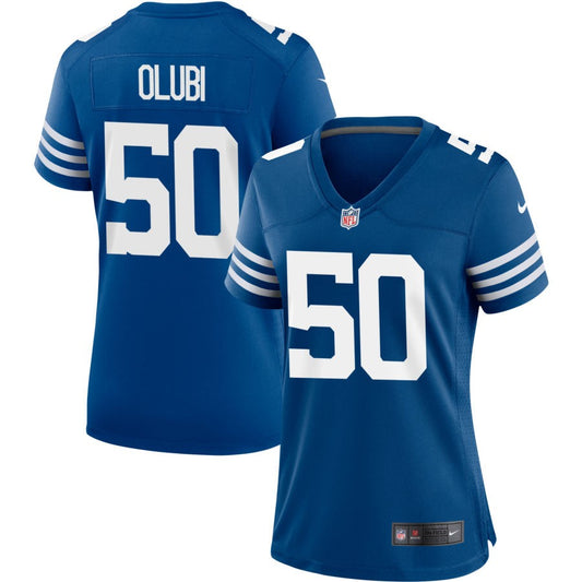 Segun Olubi Indianapolis Colts Nike Women's Alternate Jersey - Royal