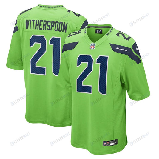 Devon Witherspoon 21 Seattle Seahawks Men Game Jersey - Neon Green