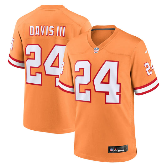 Carlton Davis III Tampa Bay Buccaneers Nike Throwback Game Jersey - Orange