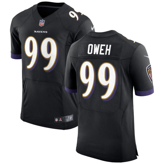 Odafe Oweh Baltimore Ravens Nike Speed Machine Elite Jersey - Black