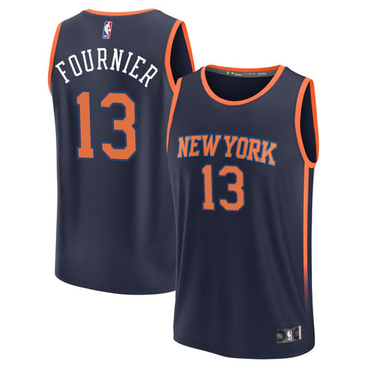 Evan Fournier New York Knicks Fanatics Branded Youth Fast Break Replica Jersey - Statement Edition - Navy