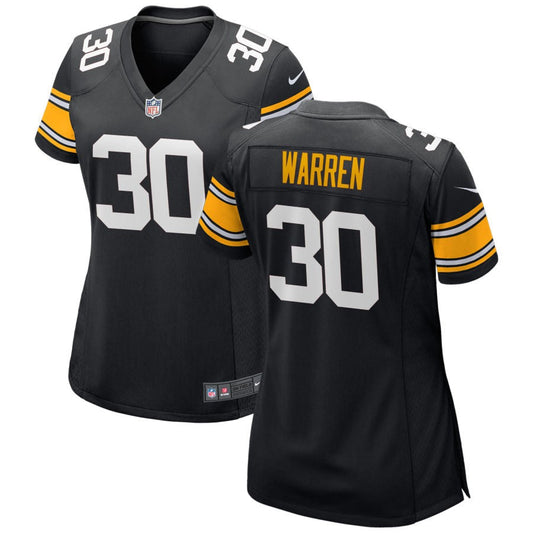 Jaylen Warren Pittsburgh Steelers Nike Women's Alternate Game Jersey - Black